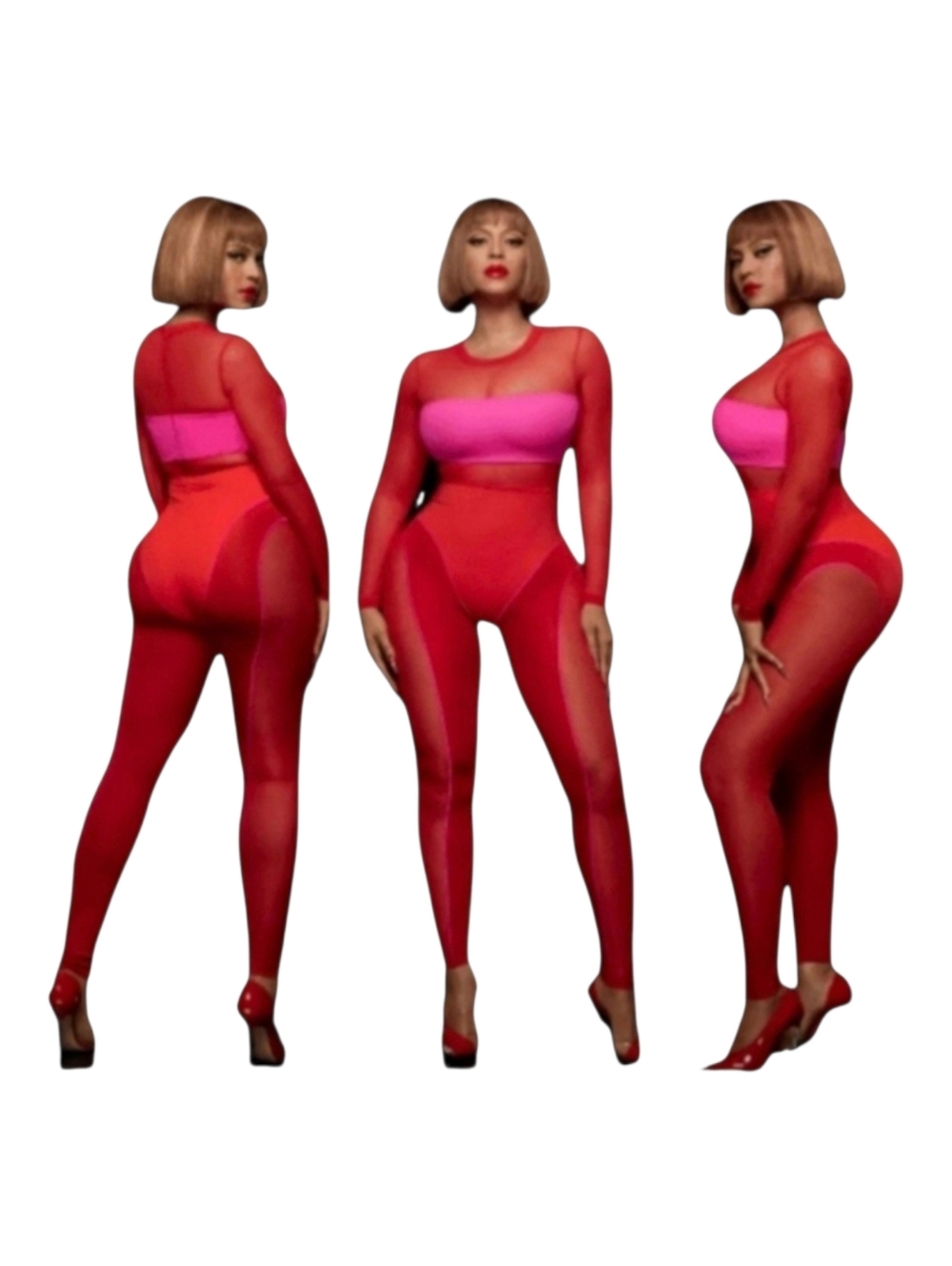 New Adidas X Ivy Park Colorblock Catsuit XL